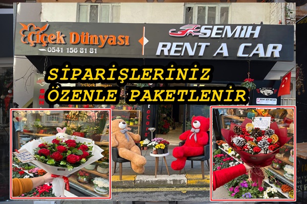 KALİTENİN ADRESİ ÇİÇEK DÜNYASI HİZMETİNİZDE