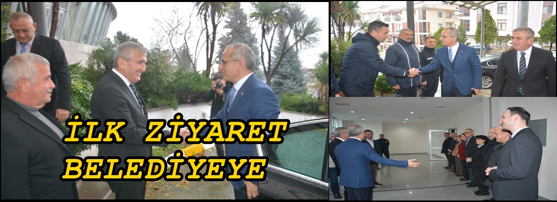 KAYMAKAM İLK ZİYARETİNİ BELEDİYEYE YAPTI