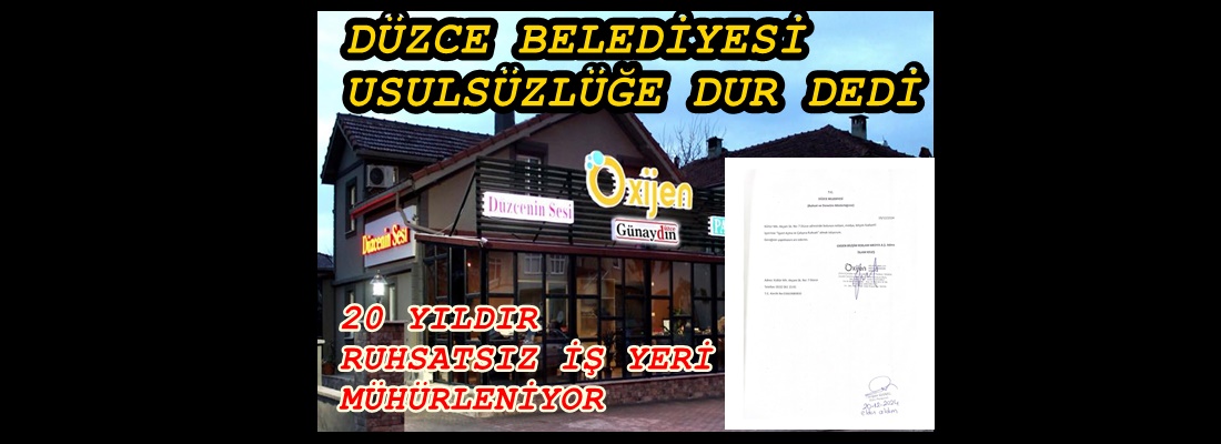YAKLAŞIK  20 YILDIR RUHSATSIZ VE EN AZ 5 SEFER TEBLİGAT ÖNDERİLDİ
