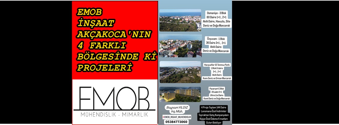 AKÇAKOCA’NIN 4 FARKLI YERİNDE PROJELERİ GÖZ DOLDURUYIOR