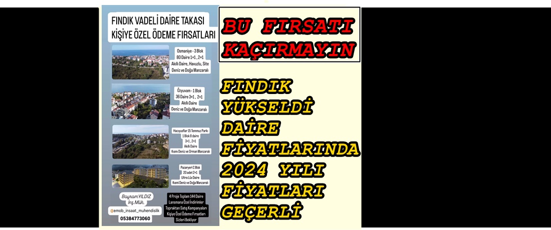 EMOB İNŞAAT’TAN FINDIK ÜRETİCİLERİNE MÜJDE