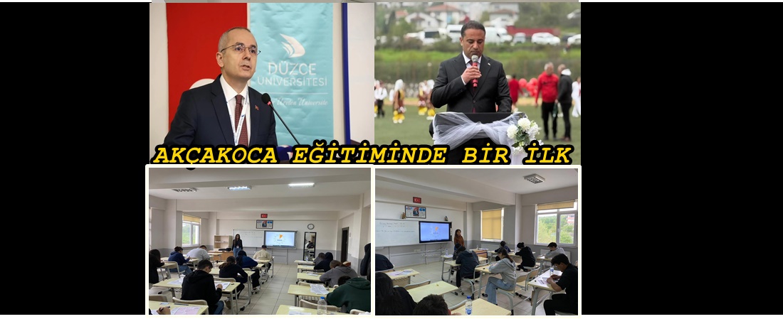 AKÇAKOCA’DA YKS DENEME SINAVI SİMÜLASYONU GERÇEKLEŞTİRİLDİ