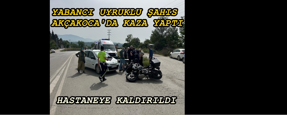 Akçakoca Kepenç Sapağında Yaralanmalı Kaza
