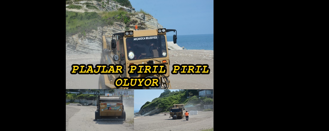 KUM TEMİZLEME ARAÇI SAHAYA İNDİ TÜM PLAJLAR TEMİZLENECEK