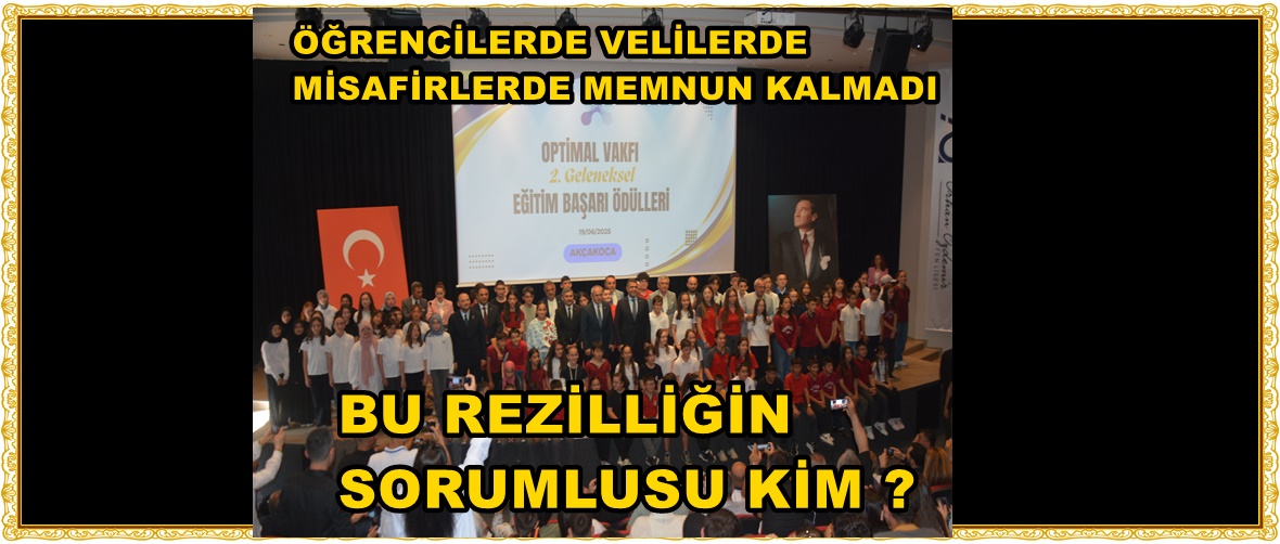 BU KADAR KÖTÜ ORGANİZASYONU KİM YAPTI