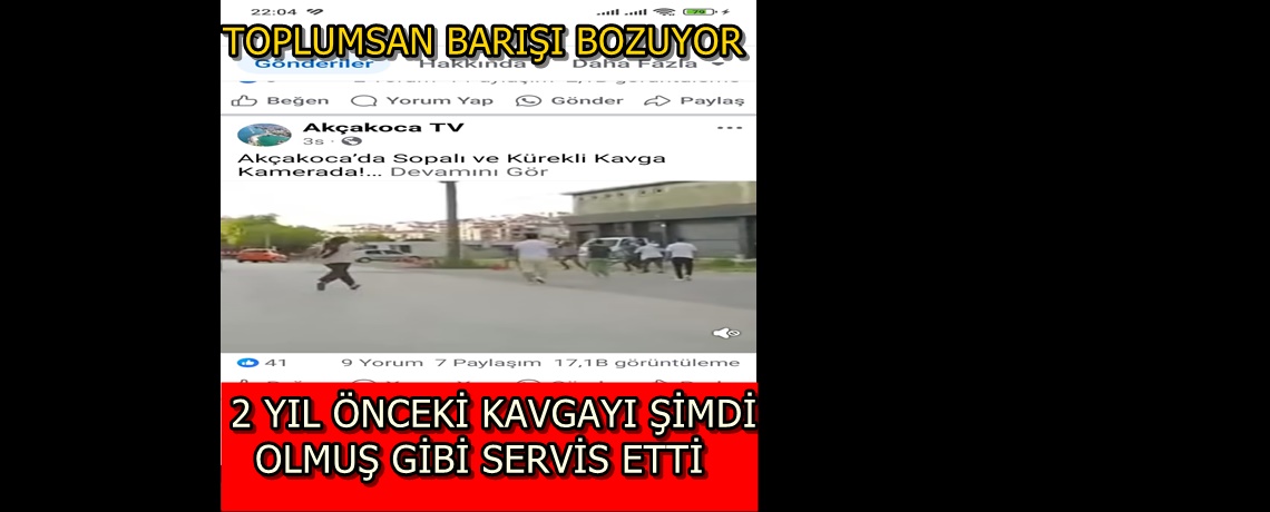 AKÇAKOCA TV AKÇAKOCA’YA ZARAR VERİYOR