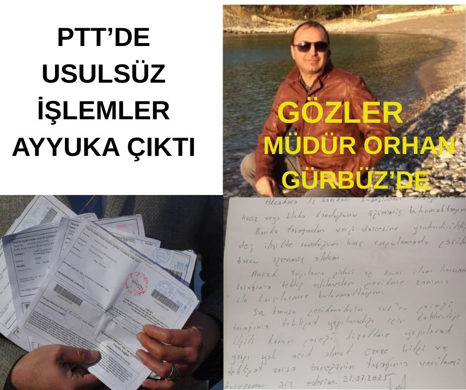 PTT de Usulsüz İşlemler: Vatandaş Mağdur oldu