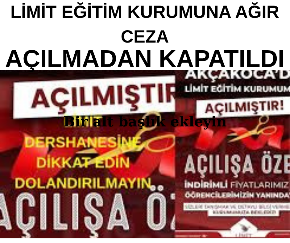 LİMİT EĞİTİM KURUMUNA ŞOK BASKIN